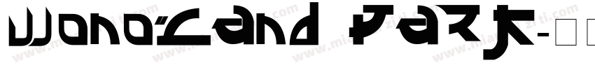 Wonoland Park字体转换
